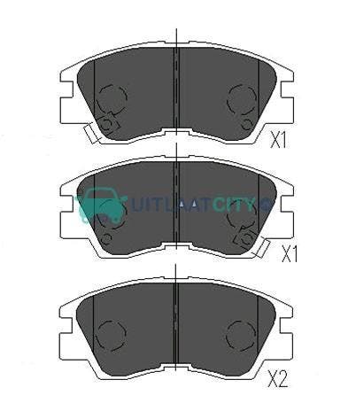 *Tip*  Remblokken MITSUBISHI, Auto-onderdelen, Uitlaatsystemen, Nieuw, Mitsubishi, Ophalen of Verzenden
