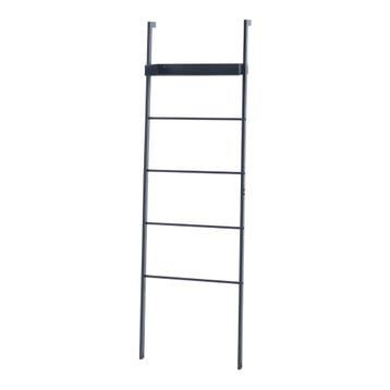 Kledingrek Øksnes ladderplank 160x50x27,5 cm zwart [en.casa], Verzenden, Nieuw in verpakking
