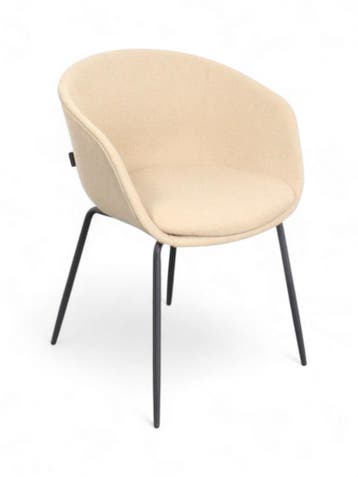Tova kuipstoel, beige stoffering, Huis en Inrichting, Ophalen of Verzenden, Gebruikt, Overige kleuren