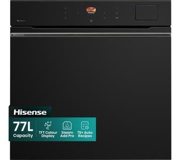 Hisense Inbouw Oven BAS6AH8BUKWF 60cm Stoom - Zwart, Ophalen of Verzenden, Nieuw