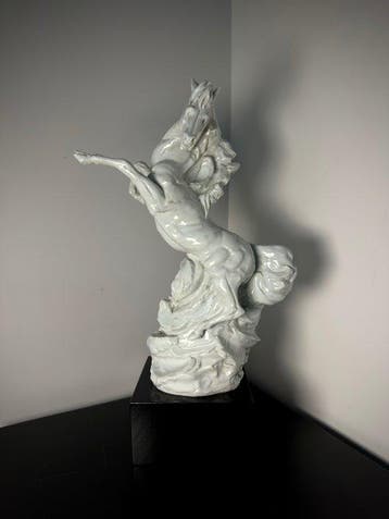 Costanzo Mogini (1918-1981) - sculptuur, Cavallo Rampante -, Nieuw