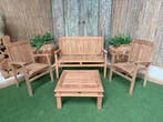 Aanbieding: Diverse Teak Tuinsets &amp; Loungeset vanaf €599,-, Ophalen of Verzenden, Nieuw, Teakhout, Tuinset