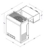 Combisteel Wandunit Inhang Vries | 5,1–9,1 m³ | -25°C/-15°C, Ophalen of Verzenden, Nieuw