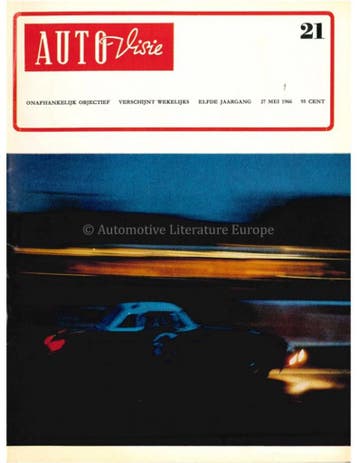 1966 AUTOVISIE MAGAZINE 21 NEDERLANDS, Nieuw, Author