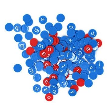 Magnetische alfabet fiches / chips - Kleine letters (156, Kinderen en Baby's, Ophalen of Verzenden, Nieuw
