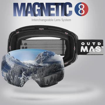 OutdoorMaster PRO Ski Goggles: Verwisselbare HD Lens, UV400,, Verzenden, Nieuw