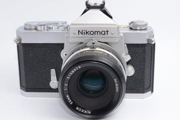 Nikon, Nikomat FTN & NIKKOR 50mm f/2 Analoge camera, Nieuw
