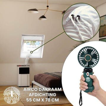 Airco Dakraam Afdichting 55 x 78 cm + Handventilator – Mobie, Verzenden, Nieuw