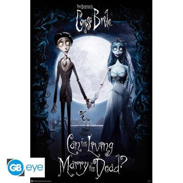 Corpse Bride Victor & Emily Poster 91.5 x 61 cm, Ophalen of Verzenden, Nieuw