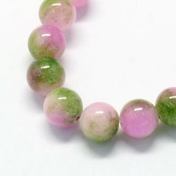 10 x Edelsteen kralen geverfde witte Jade, Sea Green, 8mm..., Ophalen of Verzenden, Nieuw, Kraal