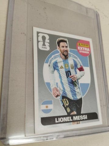 Panini Extra Sticker Plata Messi FIFA World 2026 - 1 Card, Verzamelen, Nieuw