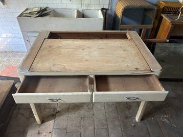 Tafel - Hout, Marmer - Pastatafel uit Romagna-traditie,