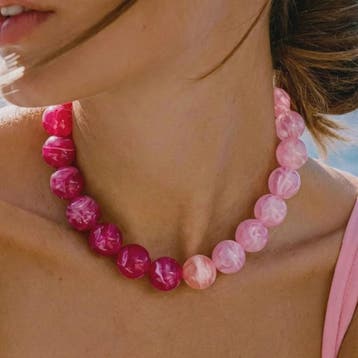 Bohemian Resin Kralen Ketting - Statement Choker met Dubbele, Verzenden, Nieuw