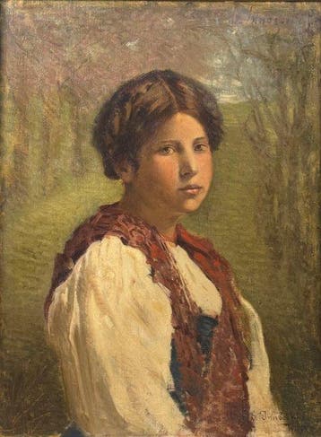 Gaetano Innocenti (XIX) - Ritratto di giovane