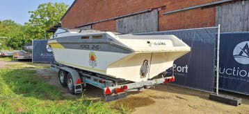 Veiling: Bootaanhangwagen Steinbacher MB 3.5 + Boot 3500Kg, Watersport en Boten, Ophalen, Gebruikt, Overige typen, Dubbelassig (tandemas)