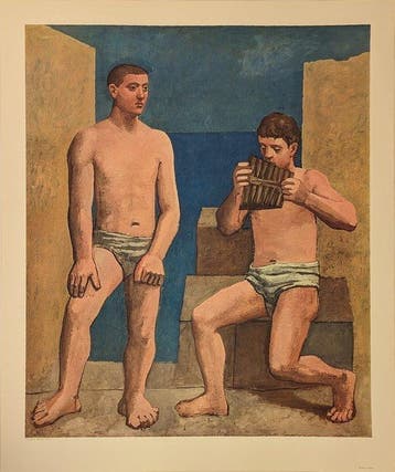 Pablo Picasso (1881-1973) - Die Panflöte