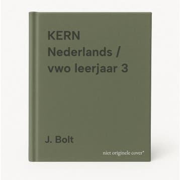 KERN Nederlands / vwo leerjaar 3 - J. Bolt 9789492862242, Boeken, Verzenden, Zo goed als nieuw, J. Bolt
