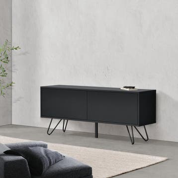 Commode Bollebygd 46,5x110x30 cm zwart, Verzenden, Nieuw