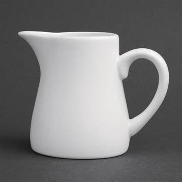 Whiteware melkkannetjes met handvat | 170ml | 6 stuks, Verzenden