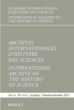 Archives Internationales dHistoire des Sciences, Ophalen of Verzenden, Nieuw