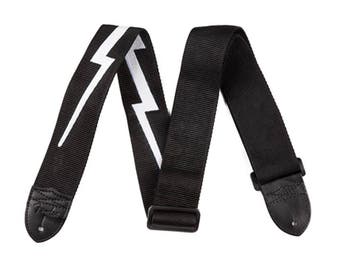 Fender 2" lightning bolt gitaarband zwart, Verzenden, Nieuw