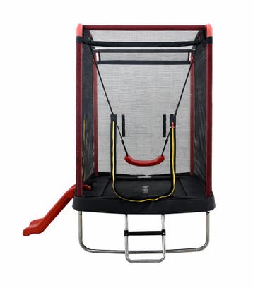 Trampoline rechthoekig 126x193cm | Glijbaan+Schommel | Ni..., Ophalen of Verzenden, Nieuw