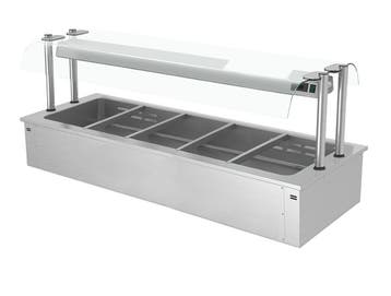 GGM Gastro | Inbouw bain-marie (drop-in) - 1785mm - 4,1 kW -, Verzenden, Nieuw in verpakking, RVS Meubilair
