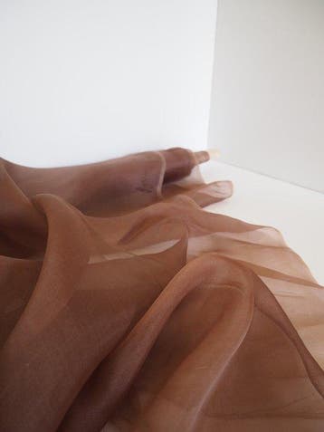 Zuivere zijde organza - Textiel - 400 cm - 135 cm