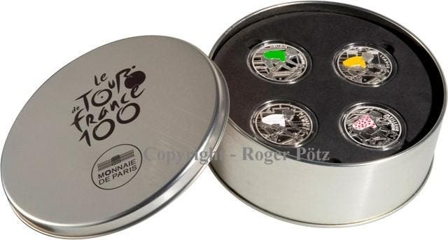 40 Euro Frankreich 4 x 10 Euro 2013 Tour de France zilver..., Postzegels en Munten, Munten | Europa | Euromunten, Verzenden