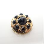 Antiek gouden broche met granaat, Gebruikt, Overige kleuren, Ophalen of Verzenden, Met edelsteen