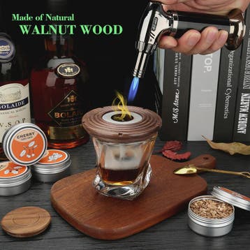 Cocktail Smoker Kit: Rook Aroma met Brandertje, Houtchips &, Verzenden, Nieuw