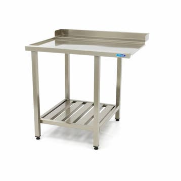 Spoeltafel - 90 x 75 cm - Afvoer Vaatwasser Links - incl., Verzenden, Nieuw in verpakking, RVS Meubilair