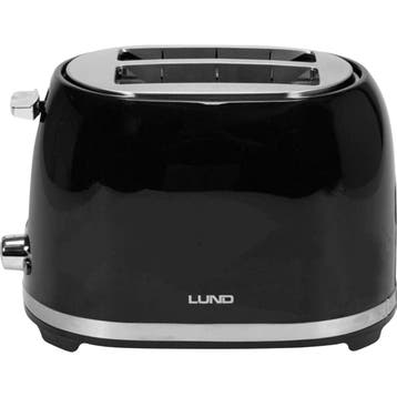 Lund Professional Broodrooster 2-Sleuven – 850W – Zwart, Ophalen of Verzenden, Nieuw