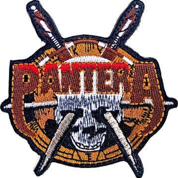 Pantera - Skull Knives - Patch officiële merchandise, Ophalen of Verzenden, Nieuw, Kleding