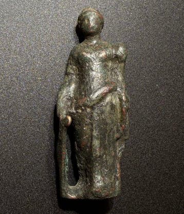Oud-Romeins Brons Zeldzaam volledig beeldje van de godin, Antiek en Kunst