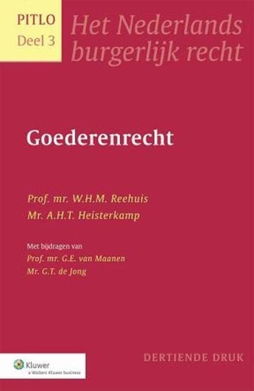 Pitlo 3 Goederenrecht 9789013052770, Verzenden, Zo goed als nieuw