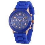 Fako - Horloge - Geneva - Siliconen Candy - Donkerblauw, Verzenden, Nieuw