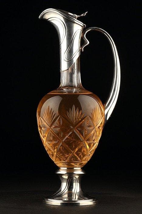 Alphonse Debain - Karaf - .950 zilver, Antiek en Kunst, Kunst | Designobjecten