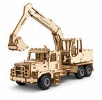 C.M. Kiepwagen met Graafarm 177-delig Houten DIY Modelbouw, Verzenden, Nieuw