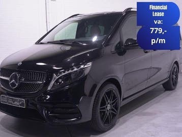 Mercedes-Benz V-Klasse 300d 4-MATIC Lang AMG Line Dubbel Cab, Automaat, Gebruikt, Zwart, Diesel