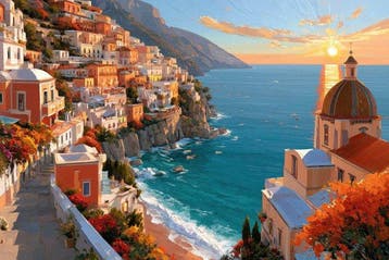 Iconica - Positano: The Sunset Terrace - unique 1/1 XXL (100