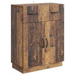 vidaXL Dressoir met lade Oud hout 66 x 34,5 x 87 cm Bewerkt, Verzenden, Nieuw, Overige houtsoorten, Minder dan 50 cm