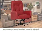 Leren draaifauteuil Pulse - Massif Rosso (rood) - Stervoet, Bohemian, Industrieel, Modern, Scandinavisch, Nieuw, Ophalen of Verzenden