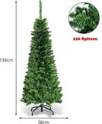 2dekans | Coast Kunstkerstboom met LED Groen – 135 cm – Slim, Ophalen of Verzenden, Zo goed als nieuw
