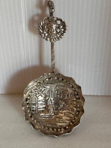 Lepel - .830 zilver - Antieke Nederlandse caddy-lepel
