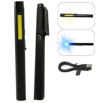 Tactische Zaklamp - 2x LED + UV - 15,4cm, Ophalen of Verzenden, Nieuw