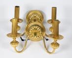 Gaetano Sciolari - Wandkandelaar (2) - gouden messing, Antiek en Kunst, Antiek | Lampen