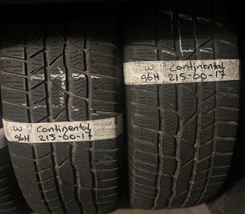 2x215-60-17 Continental Winter 2x5,5m €40 perband 215 60 17, Auto-onderdelen, Ophalen, 17 inch, Winterbanden, Band(en)