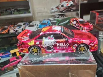 Tarmac Works 1:64 - Modelauto - Vertex Silvia (S14) Hello, Nieuw