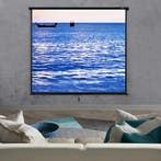 Projectiescherm wit en zwart 203x203 cm 113, Audio, Tv en Foto, Beamers, Verzenden, Nieuw